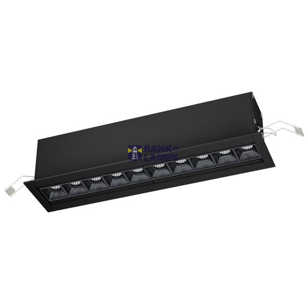 ALBAVILLA LED RECESSED PROFILE L-287 BLACK 30° 4000K image 1