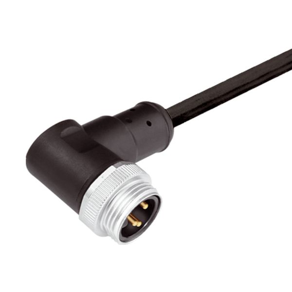 Sensor/actuator line, One end without connector, 7/8", Number of poles : 4 (3 + PE), 10 m, pin, 90°, Shielded: No, LED: No, Sheath material: PUR, Halogen: No image 2