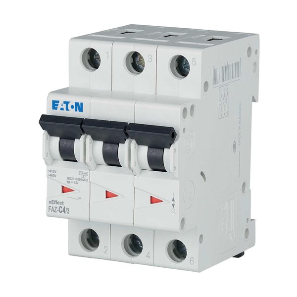 Miniature circuit breaker (MCB), 4 A, 3p, characteristic: C image 19