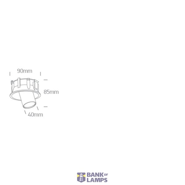 WHITE COB 6,5W CCTV 700mA ADJUSTABLE DARK LIGHT image 3