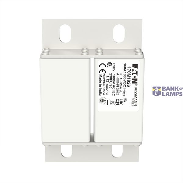 FUSE 80A 800V AC gR SIZE 1 BOLTED TAG DI image 1