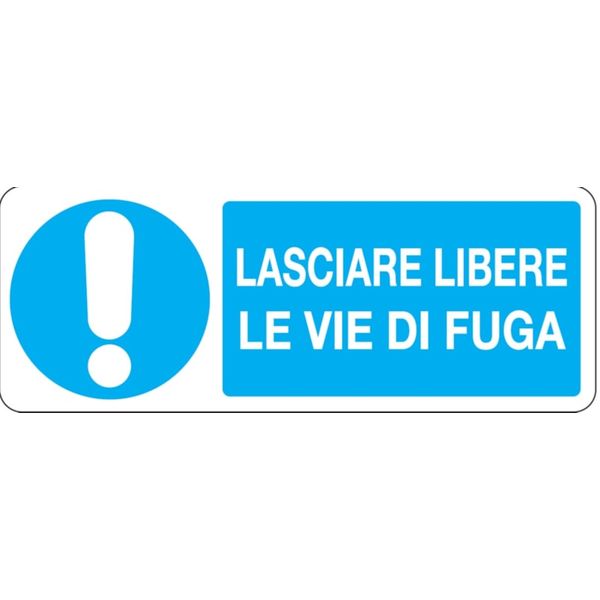 Mandatory sign - Al - Dimensions: 330x125 mm image 1