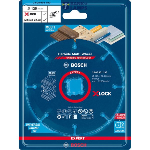 EXPERT Carbide Multi Wheel X-LOCK Cutting Disc 125 mm, 22.23 mm image 2
