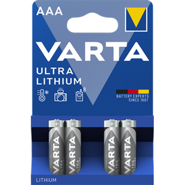 VARTA Ultra Lithium 6103 AAA BL4 image 1