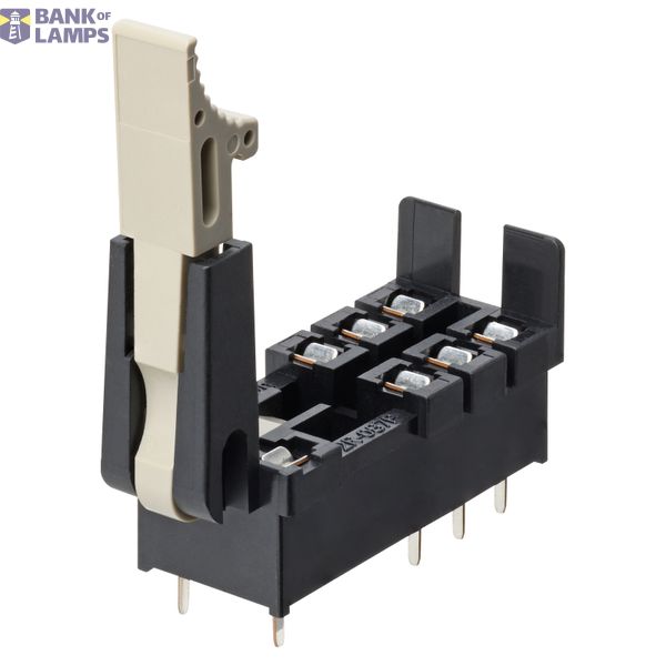 P2R 6011R Socket, back-connecting, 8-pin, PCB terminals P2R 6011R image 1