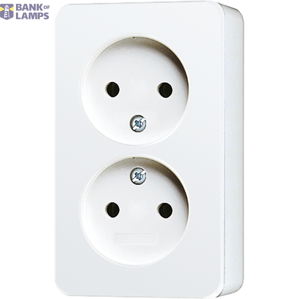 Socket. AP600 2v without R/A WW + child protection. image 1