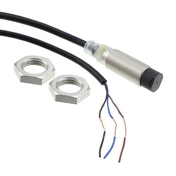 Proximity sensor, LITE, inductive, nickel-brass, short body, M12, unsh E2B 2170R image 1