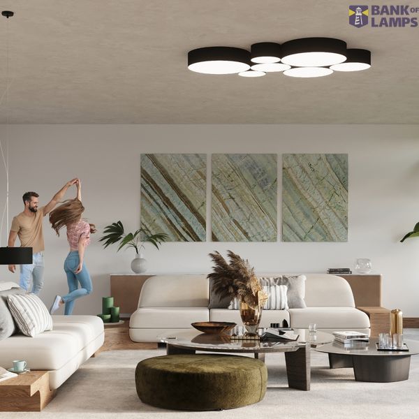 CEILING LAMP ARENA 55 BLACK E27 4X60W IP20 image 4