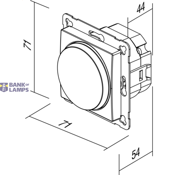 DIMMER ROTATIVE 2WAY LED 100W AT XO 4415049 image 2