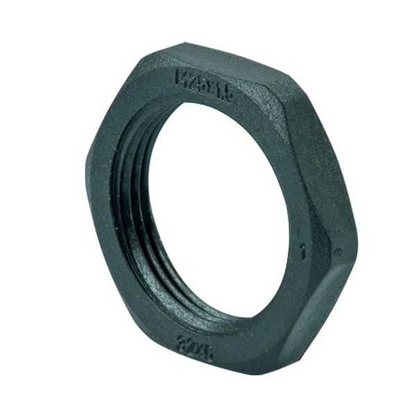 Polyamide locknut M12x1.5, Ø 18, H 5 image 1