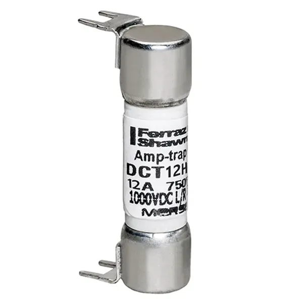 Fuse DCT - Midget - Fast-Acting 750VAC 1000VDC 12A Double Hole Mount image 1