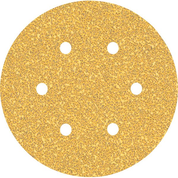 EXPERT C47 Sandpaper with 6 holes for Random Orbital Sanders 15 mm, G 4 5-pc image 1