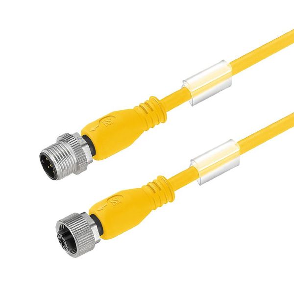 Sensor/actuator line, M12 / M12, Number of poles : 5, 1 m, pin, straight - socket, straight, Shielded: No, LED: No, Sheath material: PUR, Halogen: No image 1