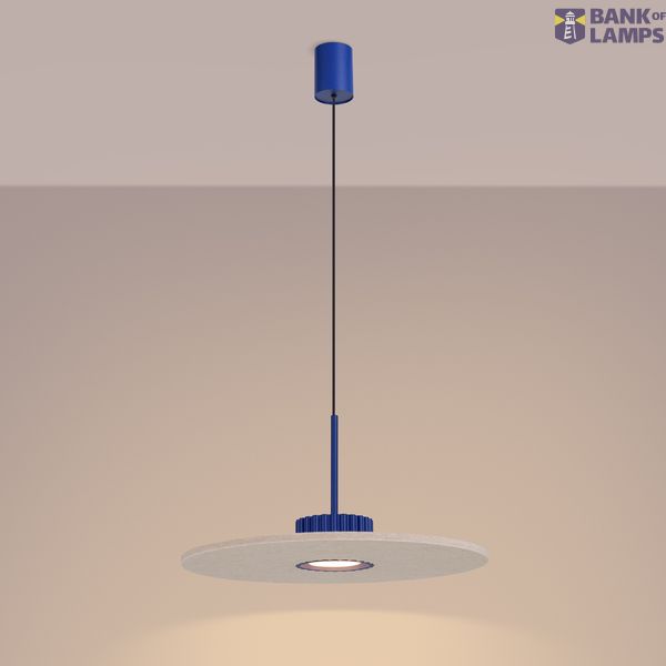 Pendant lamp OVO 1 ultramaryna/beżowa filc Gx53 image 6