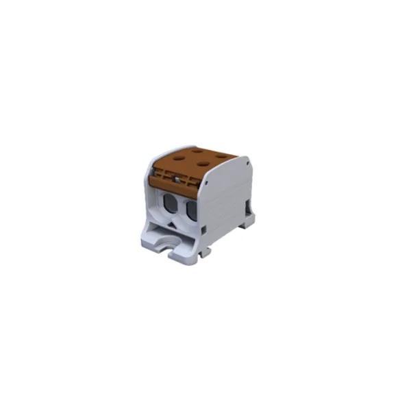 STB 50-2 Rail-mounted terminal block Al/Cu 87320 SIMBLOCK brown image 2