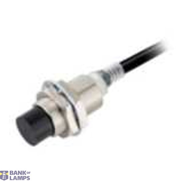 Proximity sensor, inductive, nickel-brass, short body, M18, unshielded, 10 mm, DC, 3-wire, NPN NO, 2 m robotic cable E2EN1334C image 1