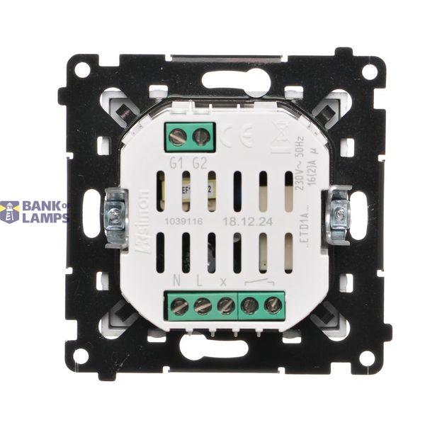 Temperature regultor with outer sensor, cream white/electro white image 1