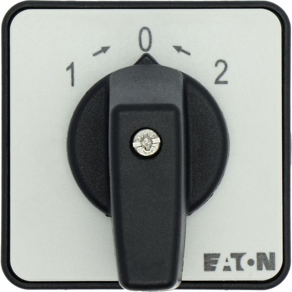 T0-1-8214/E Changeoverswitches, T0, 20 A, flush mounting, 1 contact unit(s), Contacts: 2, 45 °, momentary, With 0 (Off) position, with spring-return from both dir image 12