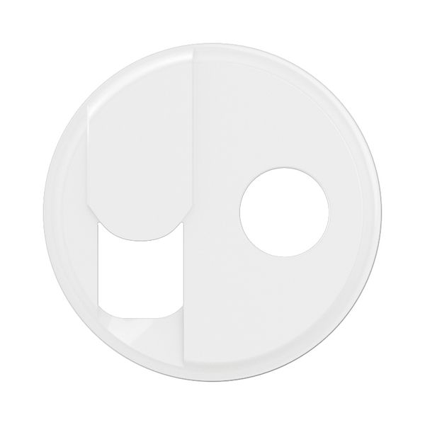 TV + RJ SOCKET ROCKER WHITE image 4