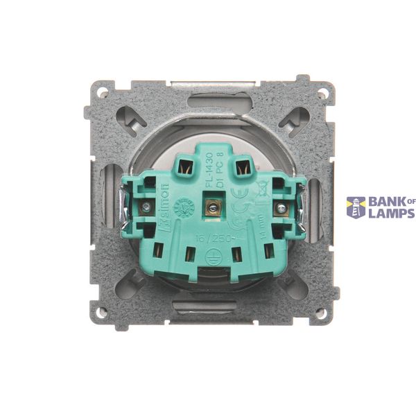Single fiber optic socket, Gold matt, metalic image 1