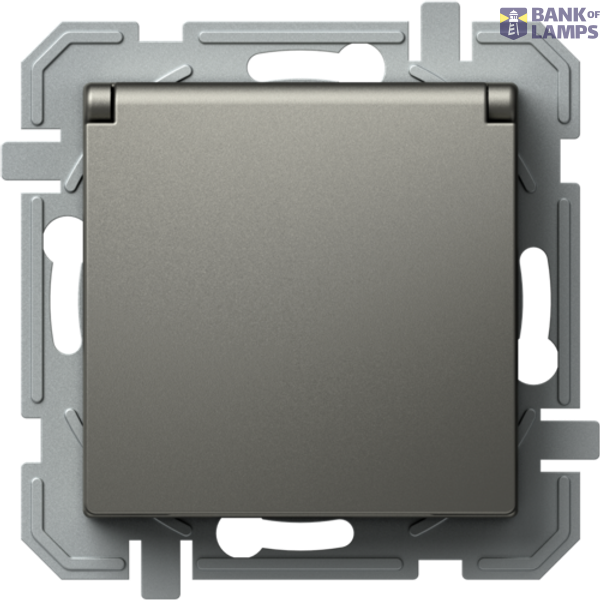 SOCKET SCHUKO+COVER 2P+E 16A 250V~ TI XO 4417067 image 1