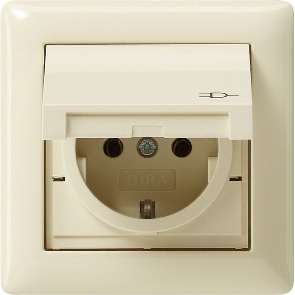 SCHUKO HC + seal IP44 + fr. 1-g Standard 55 cr.white image 1