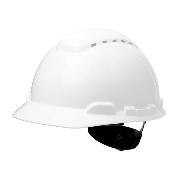 3M™ Hard Hat, Ratchet, Ventilated, Plastic Sweatband, White, H700N-VI image 4