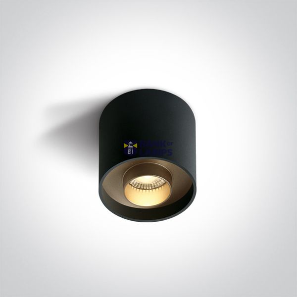 BLACK 8W WW IP20 230V DARK LIGHT image 1