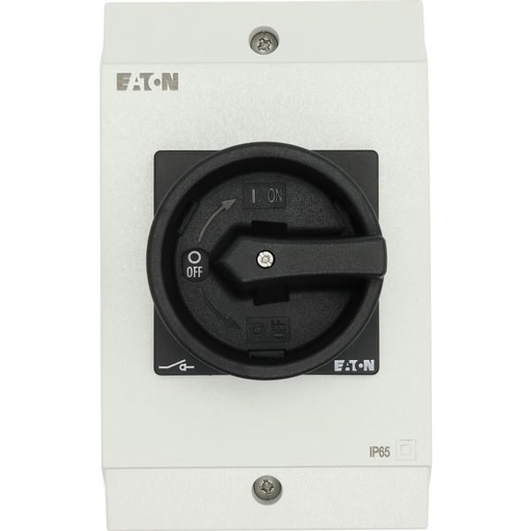 T3-4-15682/I2/SVB-SW Main switch, T3, 32 A, surface mounting, 4 contact unit(s), 6 pole, 1 N/O, 1 N/C, STOP function, With black rotary handle and locking ring, Lockable i image 3