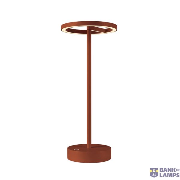 VINOLINA ONE, table lamp, battery, IP54, 2700K, TOUCH, rust image 1