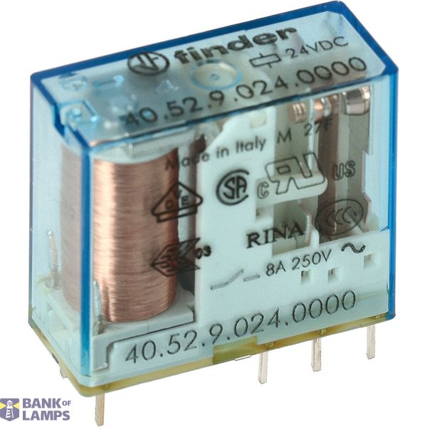 PCB/Plug-in Rel. 5mm.pinning 2CO 8A/6VDC/AgCdO (40.52.9.006.2000) image 3