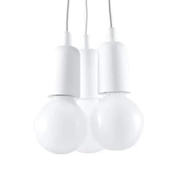 HANGING LAMP DIEGO 3 WHITE E27 3X60W IP20 image 1