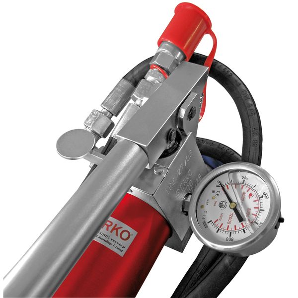 Hydraulic pump with 2m hydraulic hose and a pressure gauge H_800-M-K20 image 2