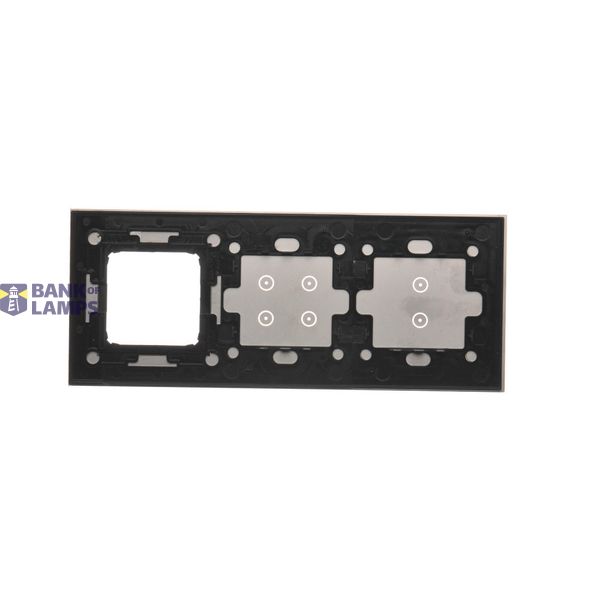 Single frame, metal, black inox image 2