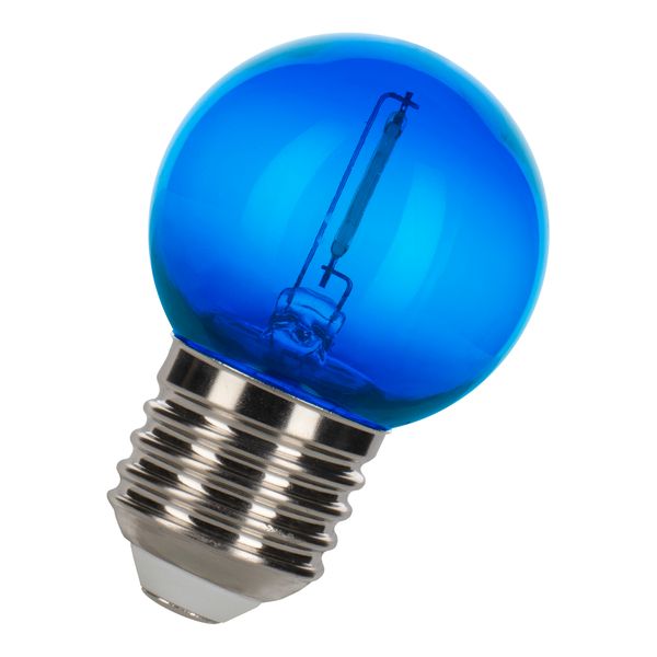 EcoPack 5pcs LED Filament G45 E27 0.6W Blue PC image 2