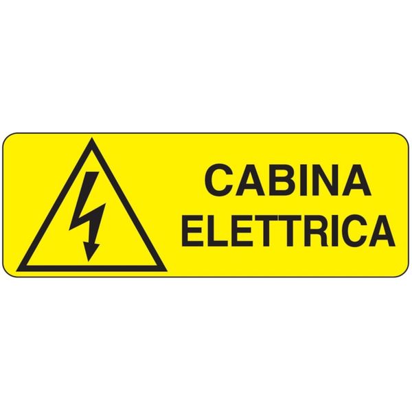 Rectangular danger sign - 350 x 125 mm image 1