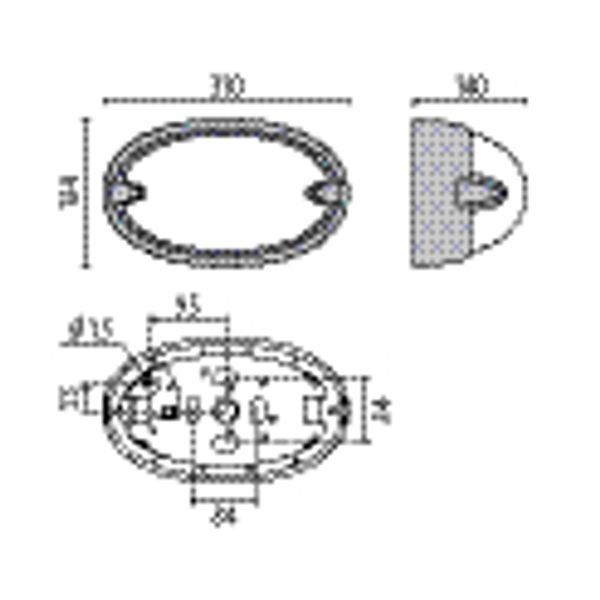 CHIP OVAL 30 LED 830 BLACK 11.5W image 5