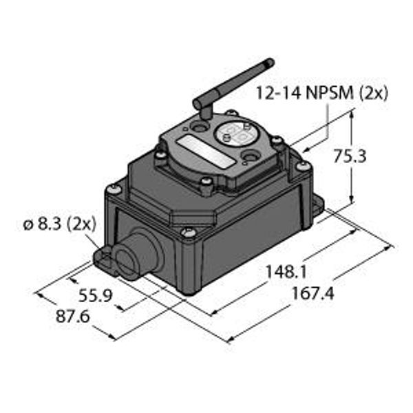 Radio Transmission System Star Topology   DX80N2X1S-P3E image 1