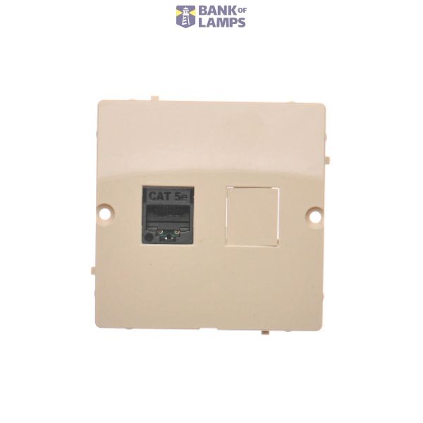 Single IT socket RJ45, category 5e, (module), beige image 1
