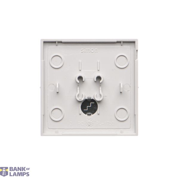 IP44 single socket outlet without frame seal - transparent flap, (module), 16A, 250V, Screw, white image 1
