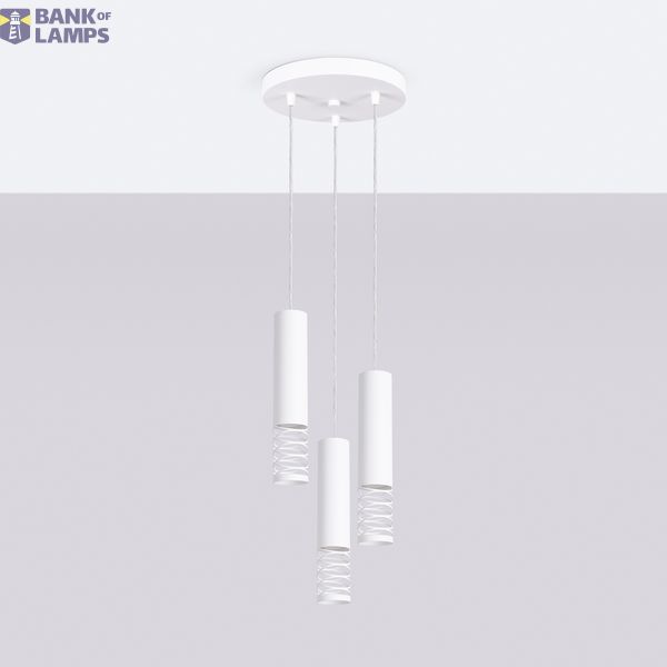 Pendant lamp LAMI 3P white image 11