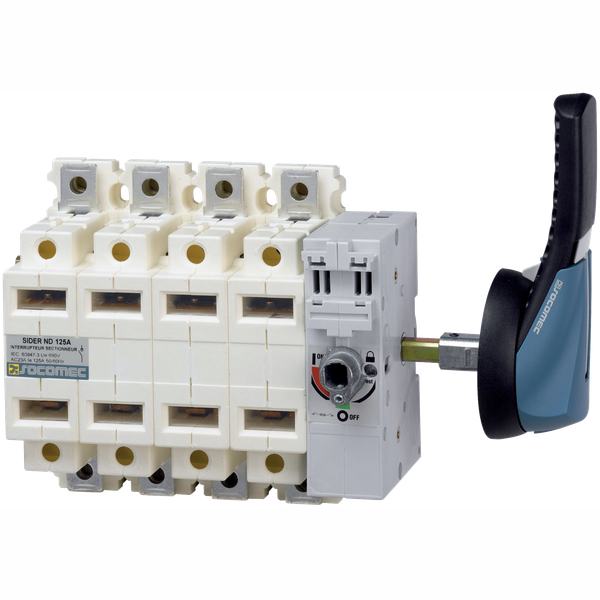 Load break switch with visible contacts  SIDER 4P 800A front operation image 1