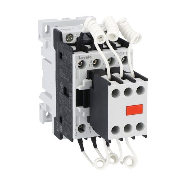Contactor for power factor correction with AC control circuit, including limiting resistors, maximum IEC operational power 400V = 15kvar, coil 230VAC 60Hz image 1