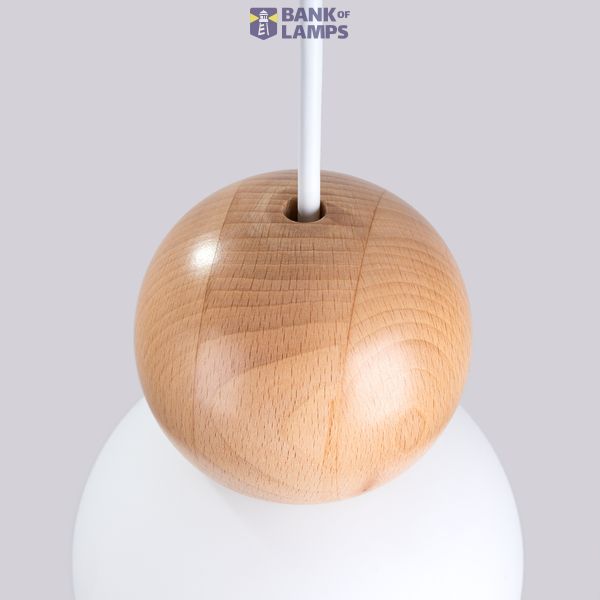 Pendant lamp PEKKA 1 white/natural wood image 10