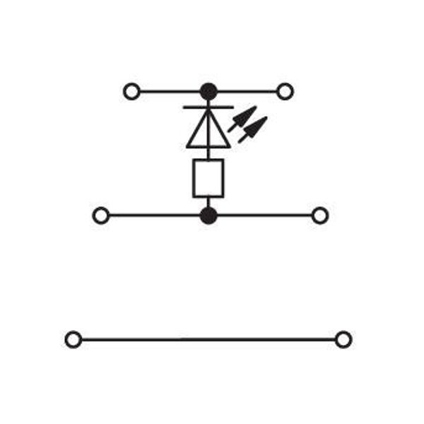Component terminal block triple-deck LED (red) gray image 3