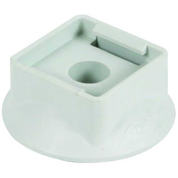 Plastic base grey  H 10mm  D 35mm f. conductor and rod holders image 1