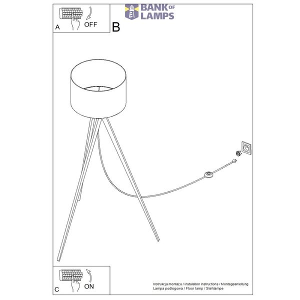 Floor lamp NATT beige image 10
