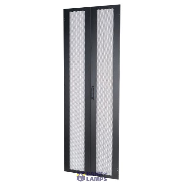 Double wing metal door perforated80% S-RACK 47U W800 RAL9005 image 1
