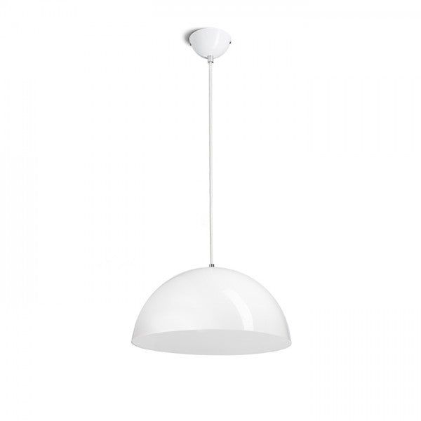 MONROE 40 pendant shiny white/white 230V LED E27 30W image 1