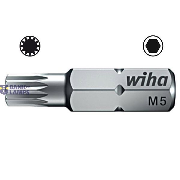 WIHA Standaard Bit Veeltand C6,3 7019 XZN M8x35mm (1 stuks) image 1